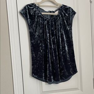 LC Lauren Conrad Midnight Velvet Blouse